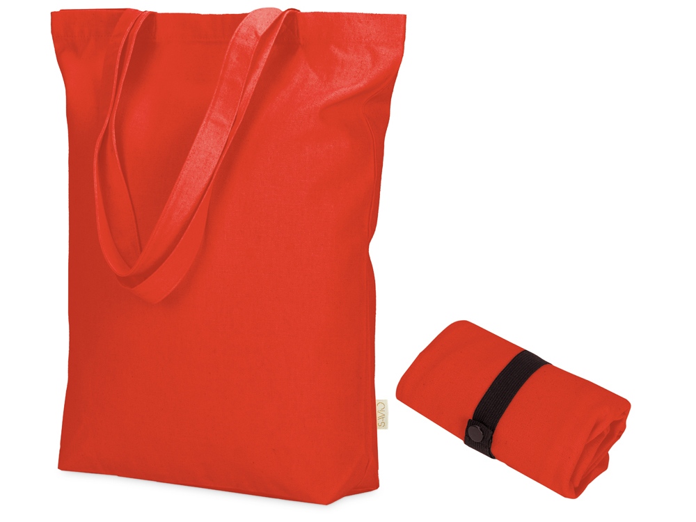 Сумка Fixy из переработанного хлопка с фиксирующей эластичной лентой, оранжевый