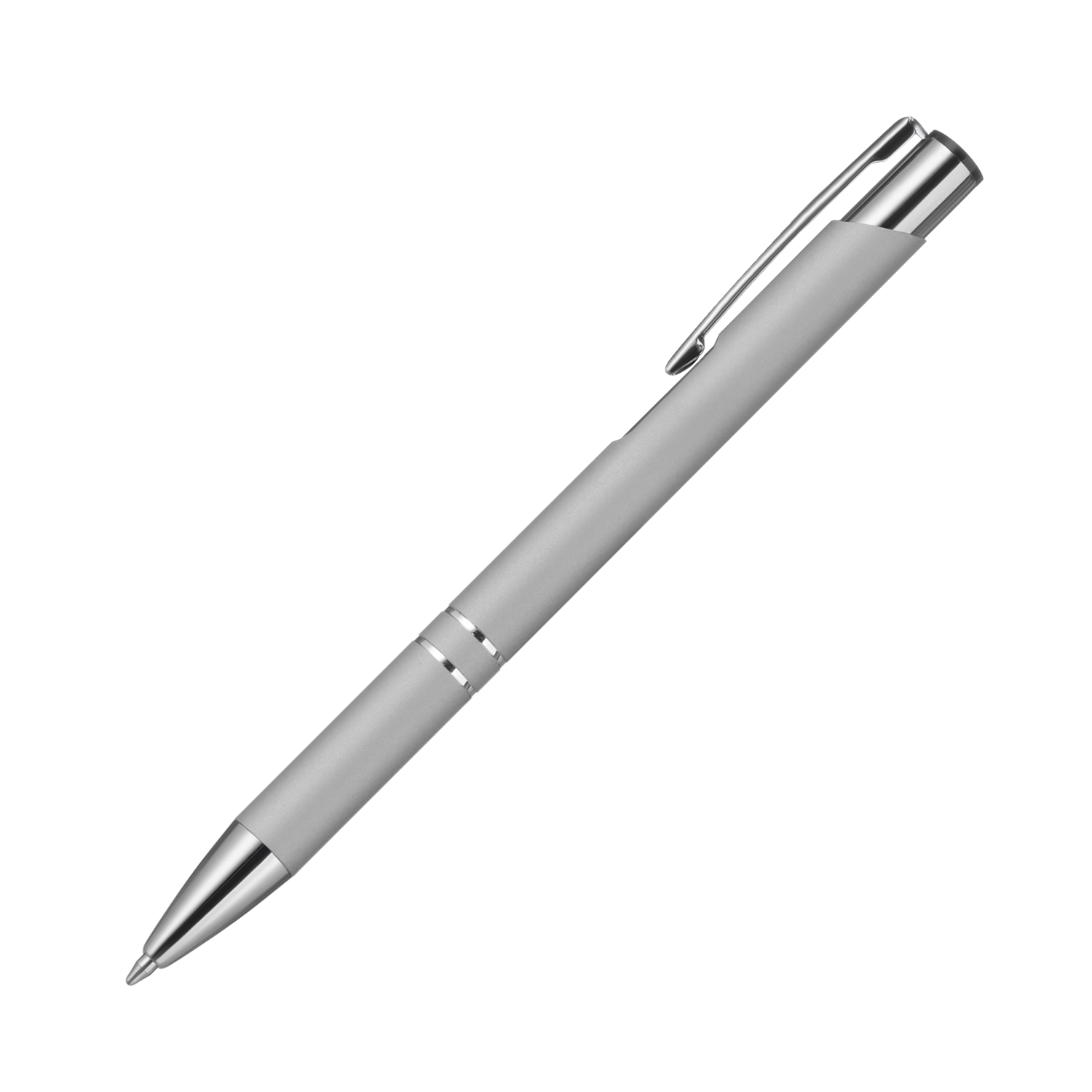 Шариковая ручка Alpha, серебряная