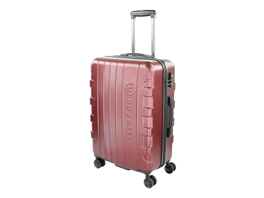 Чемодан BUGATTI ГАЛАТЕЯ | GALATEA, бордовый, поликарбонат / АБС-пластик, 46х27,5х67 см, 65 л