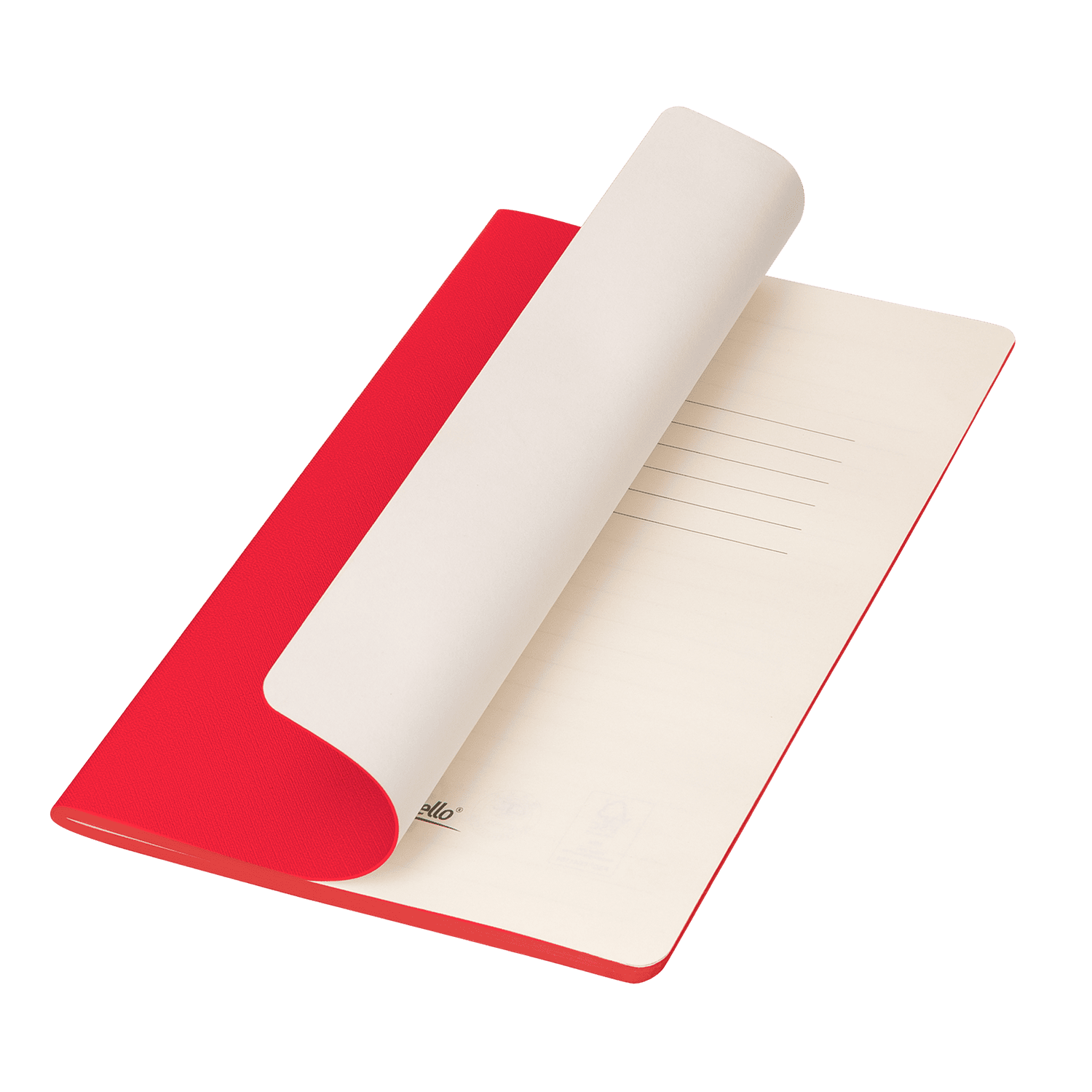 Блокнот Corsa slim, красный