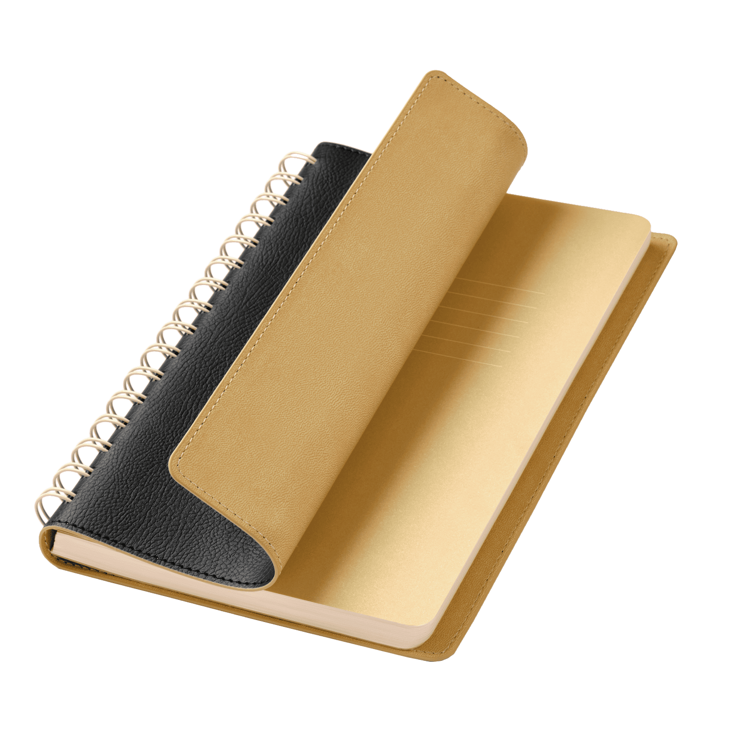 Ежедневник Vista недатированный, черный/бежевый