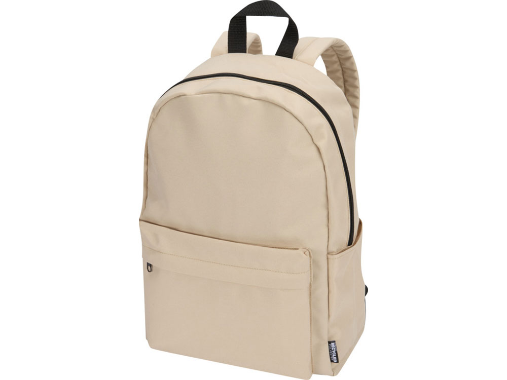Байрон рюкзак для 14-дюймового ноутбука объемом 16 л, изготовленный из переработанных материалов по стандарту GRS, бежевый