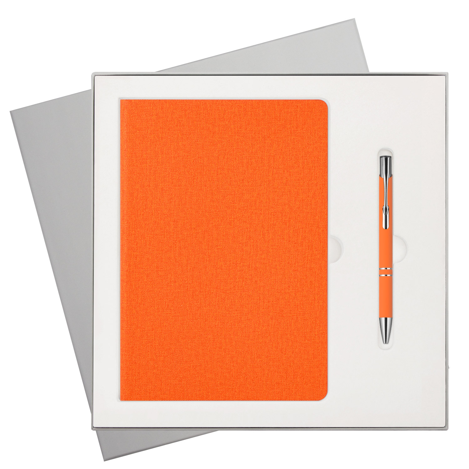 Подарочный набор Tweed, оранжевый (ежедневник, ручка)