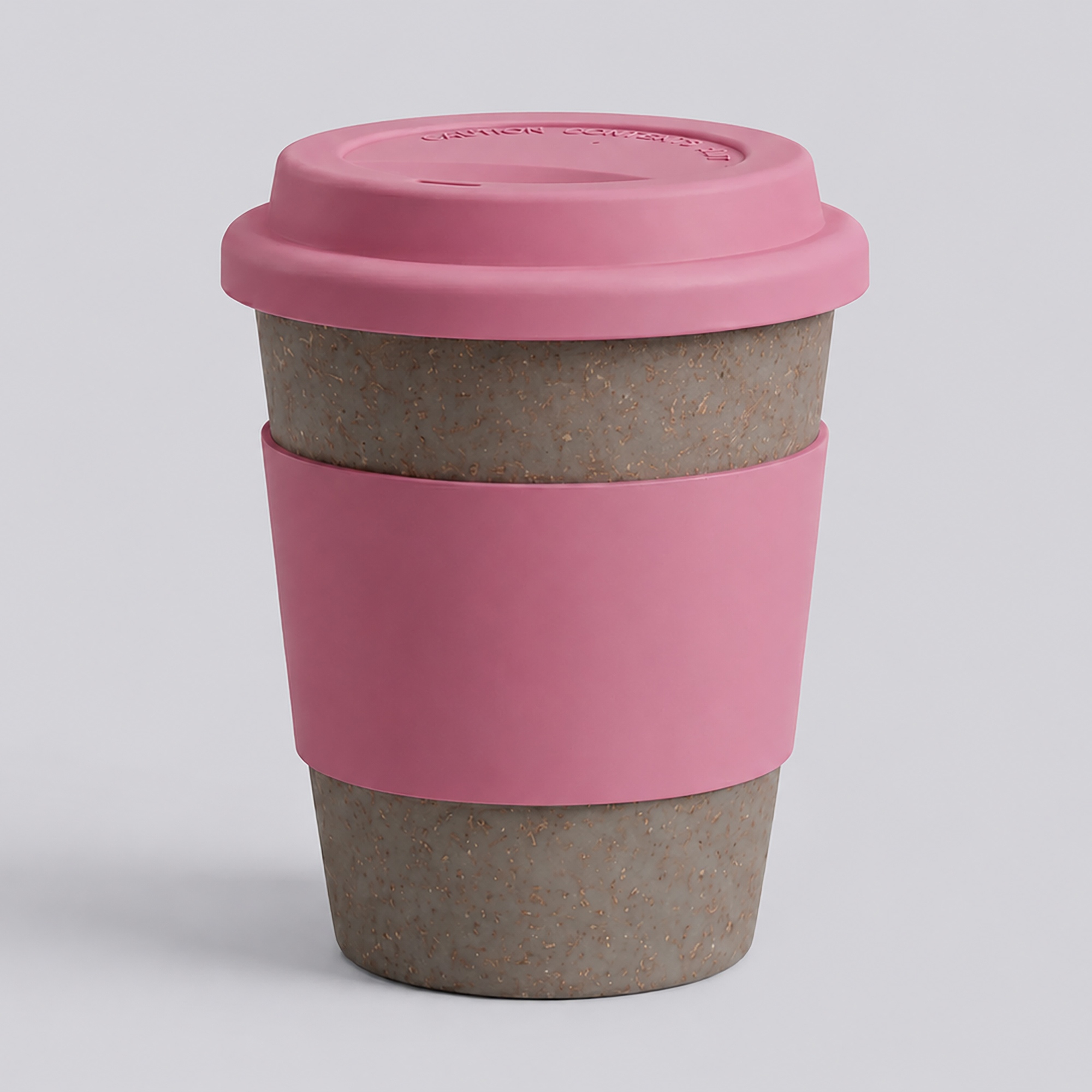 Стакан с силиконовой крышкой Cafe, dust pink