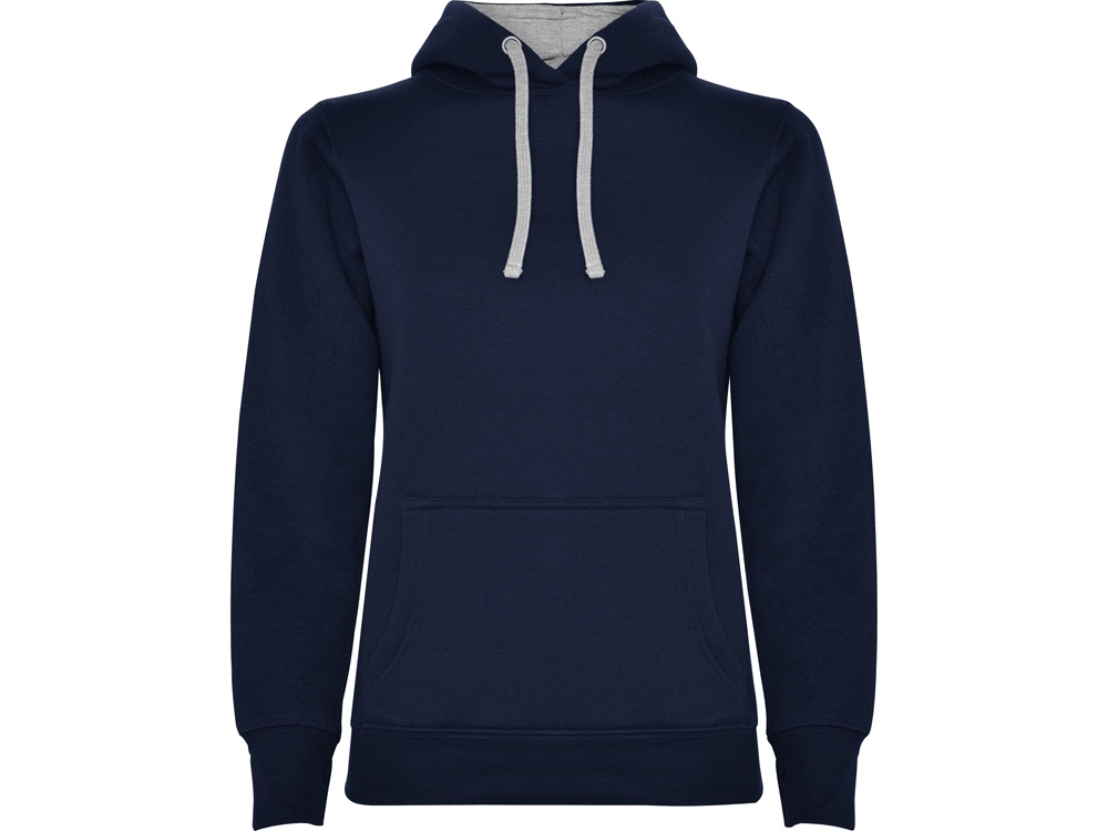 Толстовка с капюшоном Urban женская, нэйви/серый