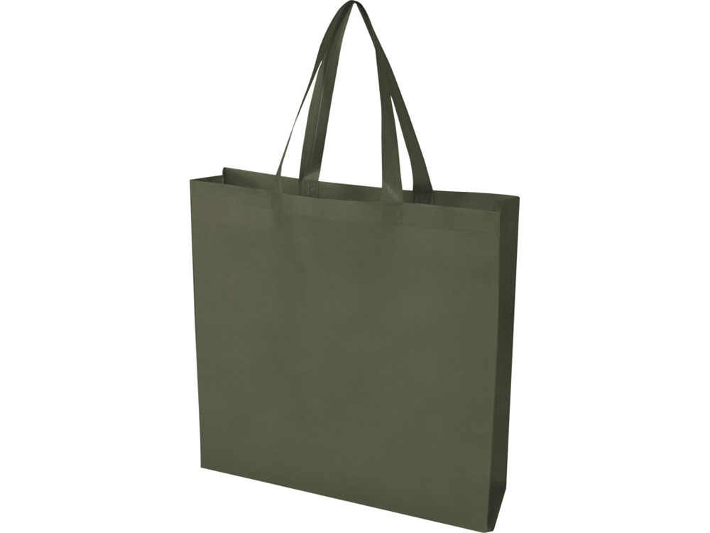 Экосил эко-сумка с ластовицей из нетканого материала, переработанного по стандарту GRS, объемом 12 л, зеленый лесной