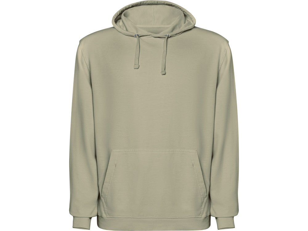 Толстовка с капюшоном KENIA унисекс, светлый хаки выстиранный