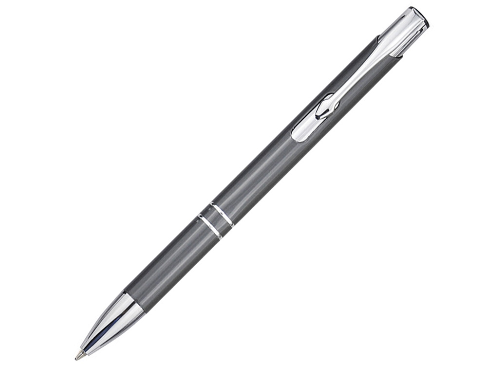 Шариковая ручка Moneta из переработанного алюминия (черные чернила) - Серый