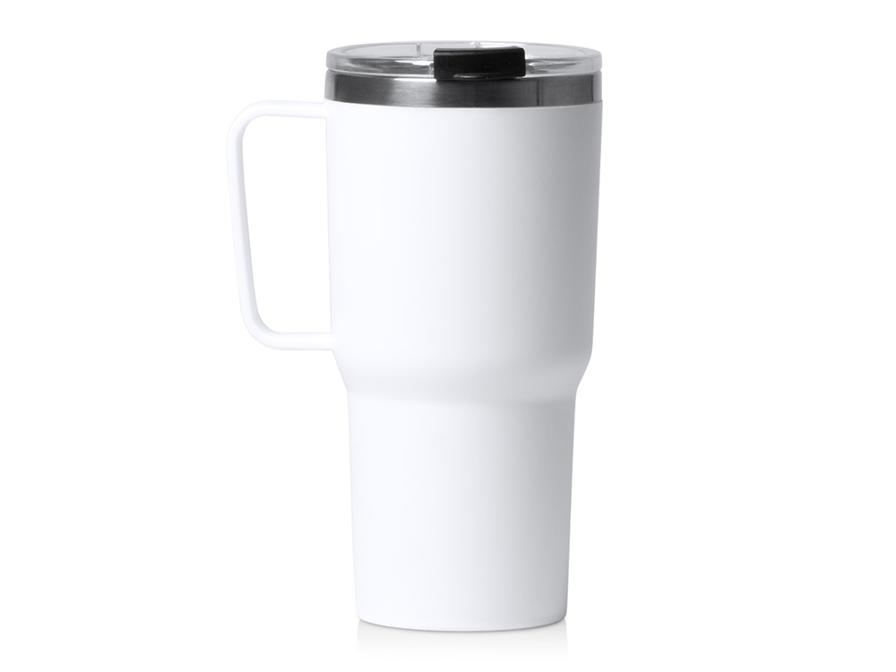 Термокружка Кенчер с двойными стенками из нержавеющей стали 304 и полипропилена, белый