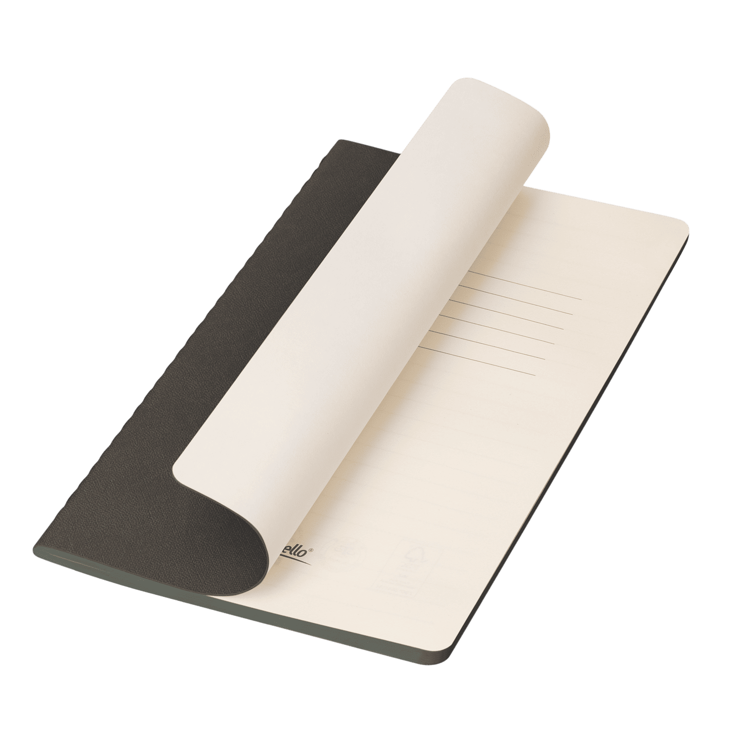 Блокнот Corsa slim, серый