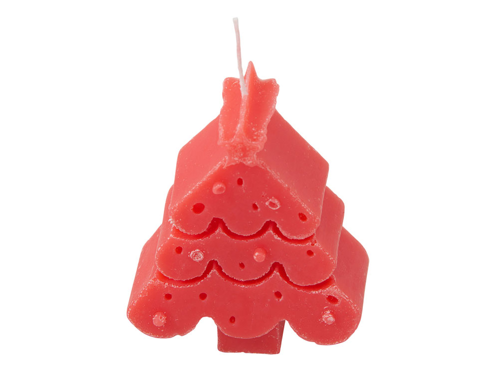 Свеча Елочка, красный