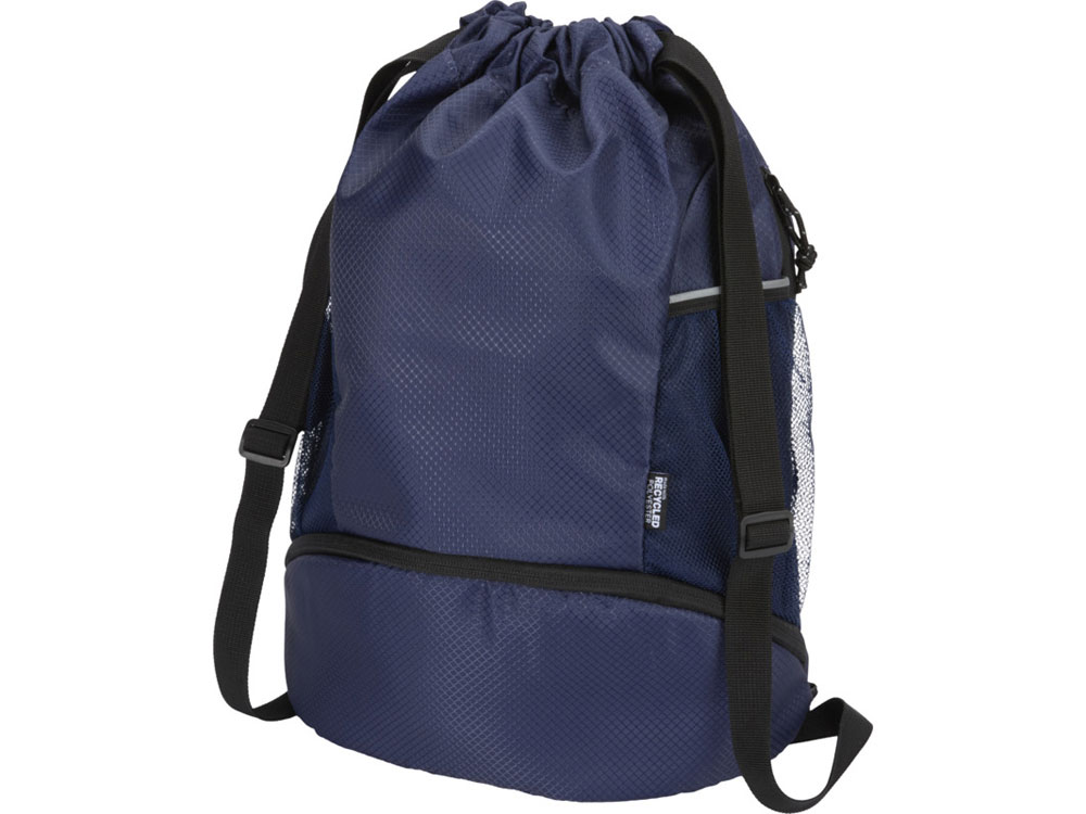 Nomad спортивная сумка из переработанного материала GRS с завязками и нижним отделением на 18 л, темно-синий