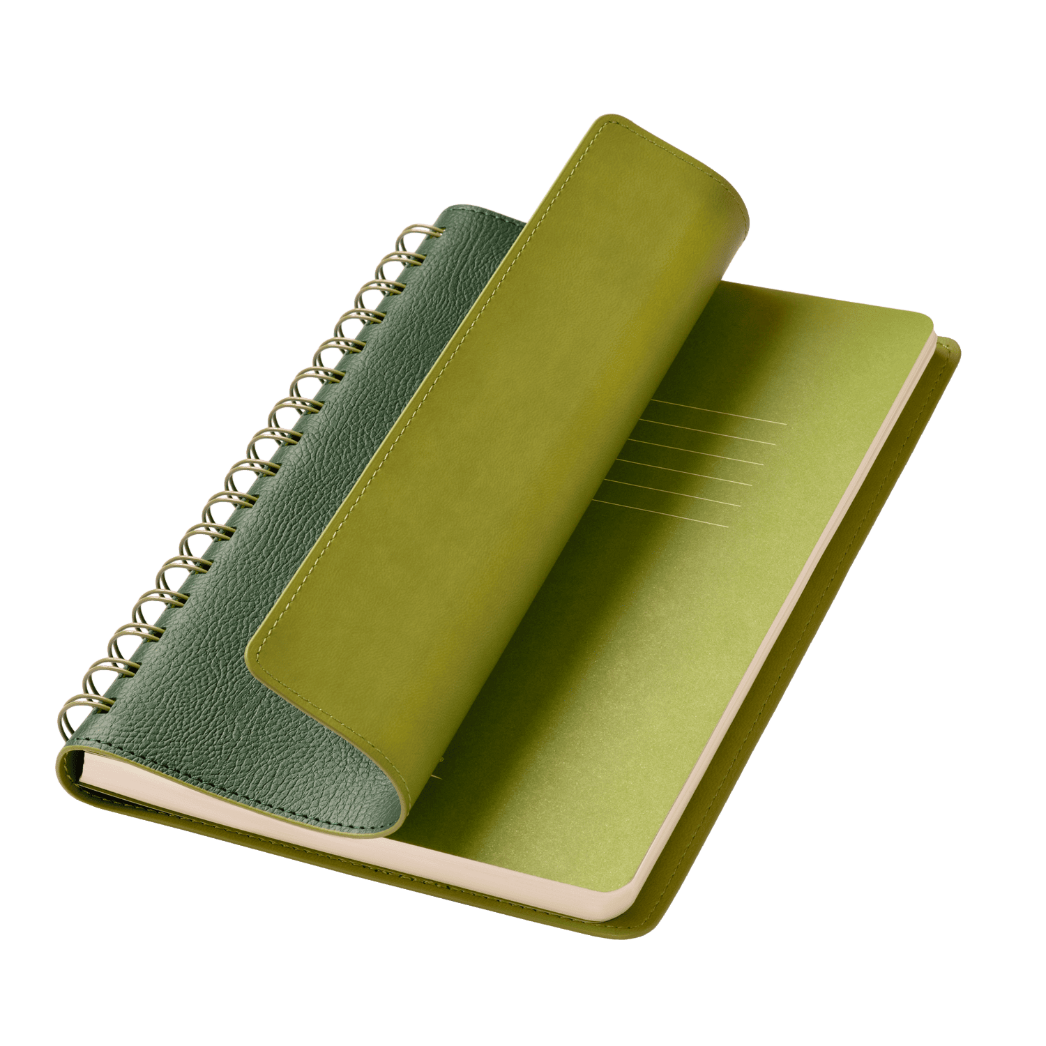 Ежедневник Vista недатированный, зеленый/салатовый