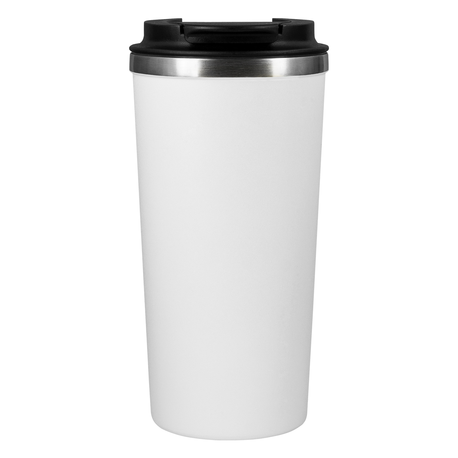 Термокружка вакуумная Palermo, белая, зернистое покрытие