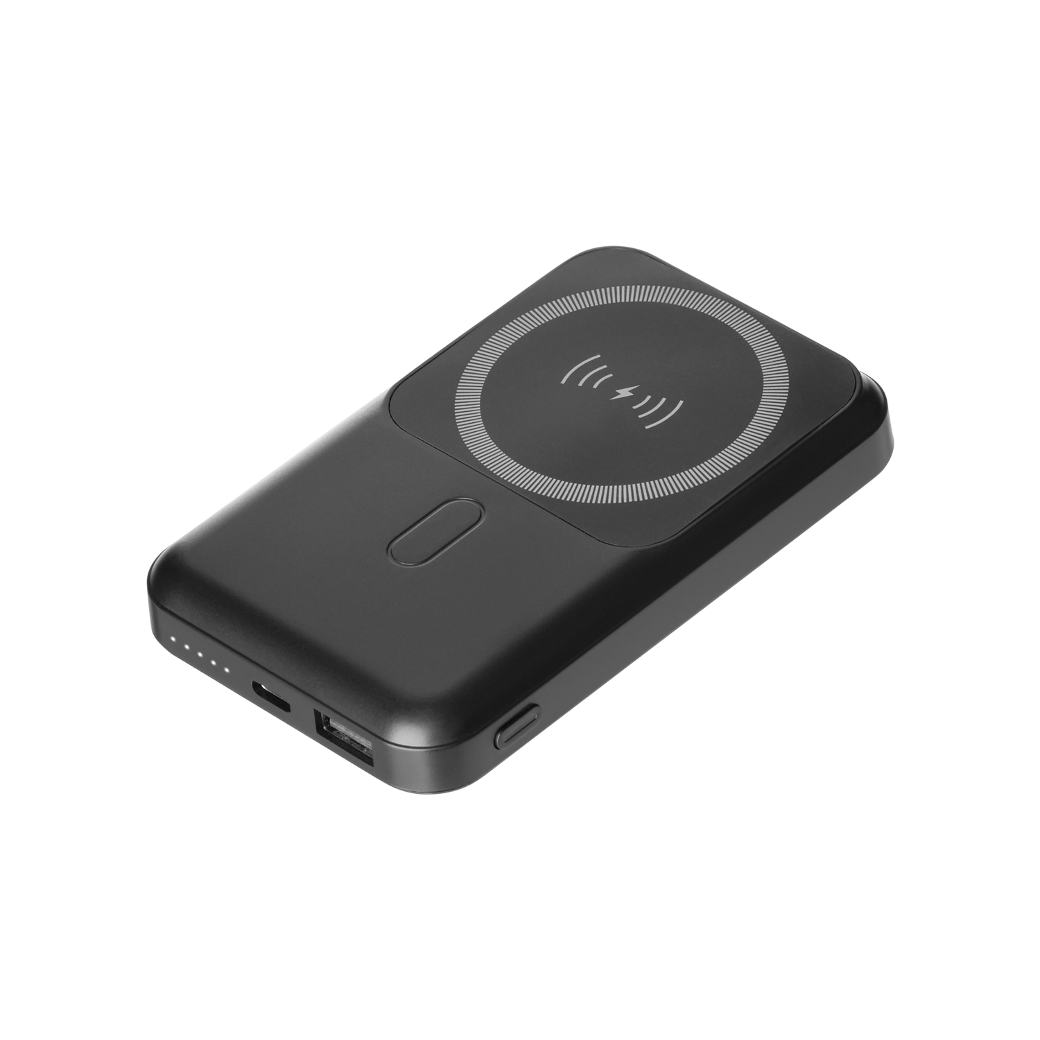 Внешний беспроводной аккумулятор с подставкой Magnetto 10000 mah, черный