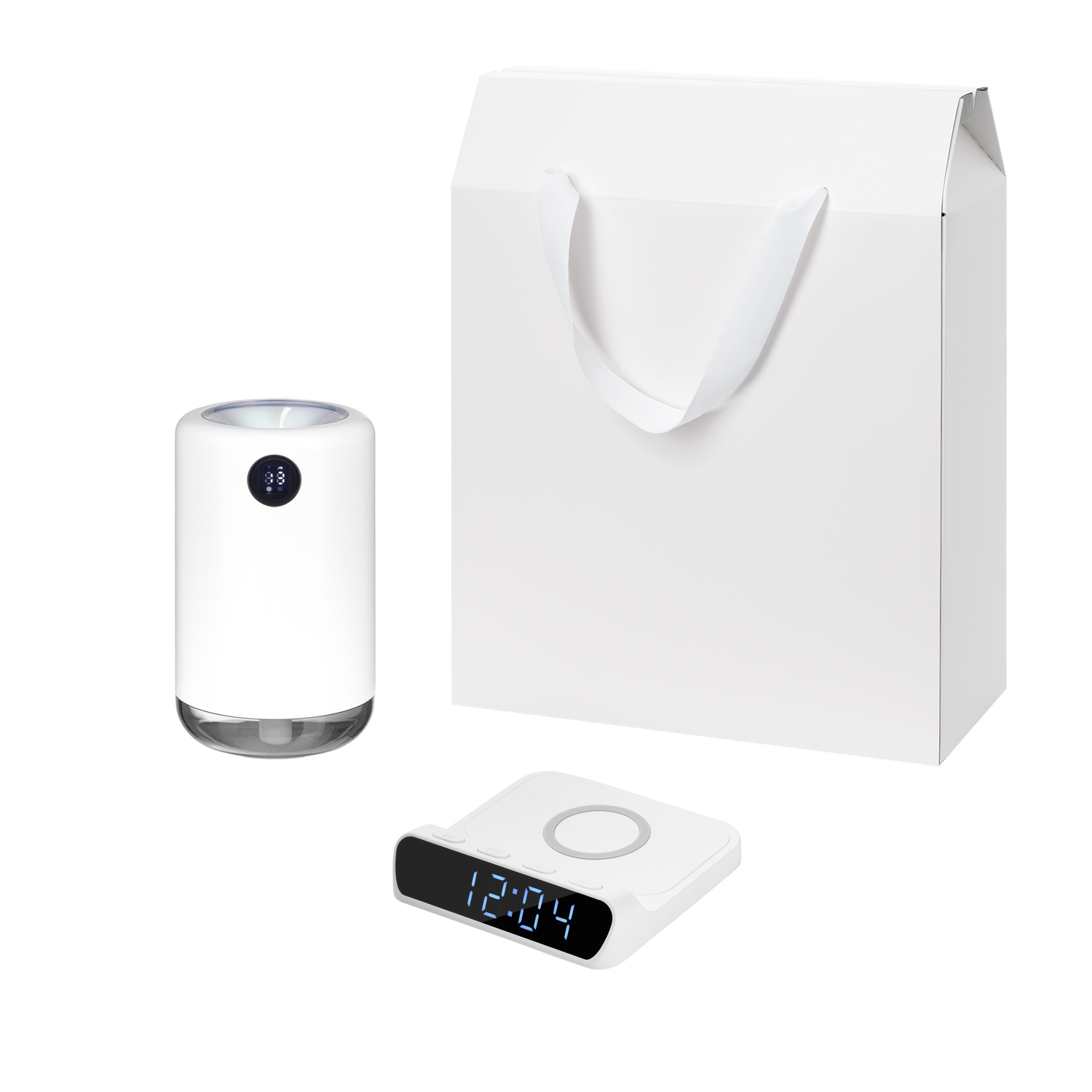 Подарочный набор Bliss, Rigel, белый (увлажнитель воздуха, зарядное устройство)