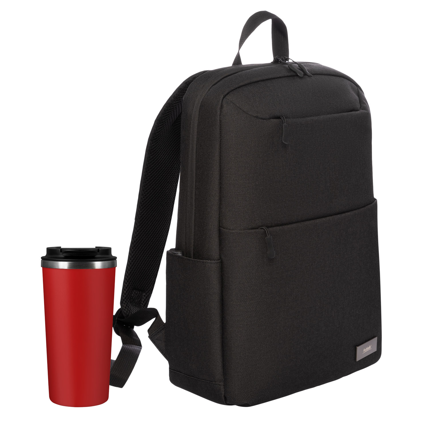 Подарочный набор Palermo, Forst, черный/красный (рюкзак, термокружка)