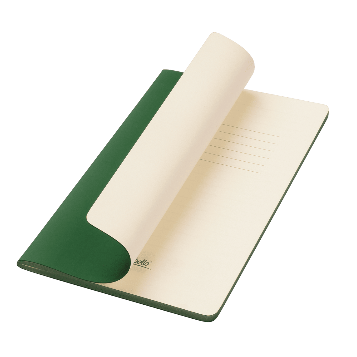 Блокнот Alpha slim, зеленый
