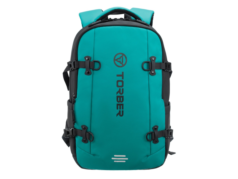 Рюкзак спортивный TORBER ЭКСТРИМ 18, зелёный/чёрный, 31 х 12 х 46 см, 17л