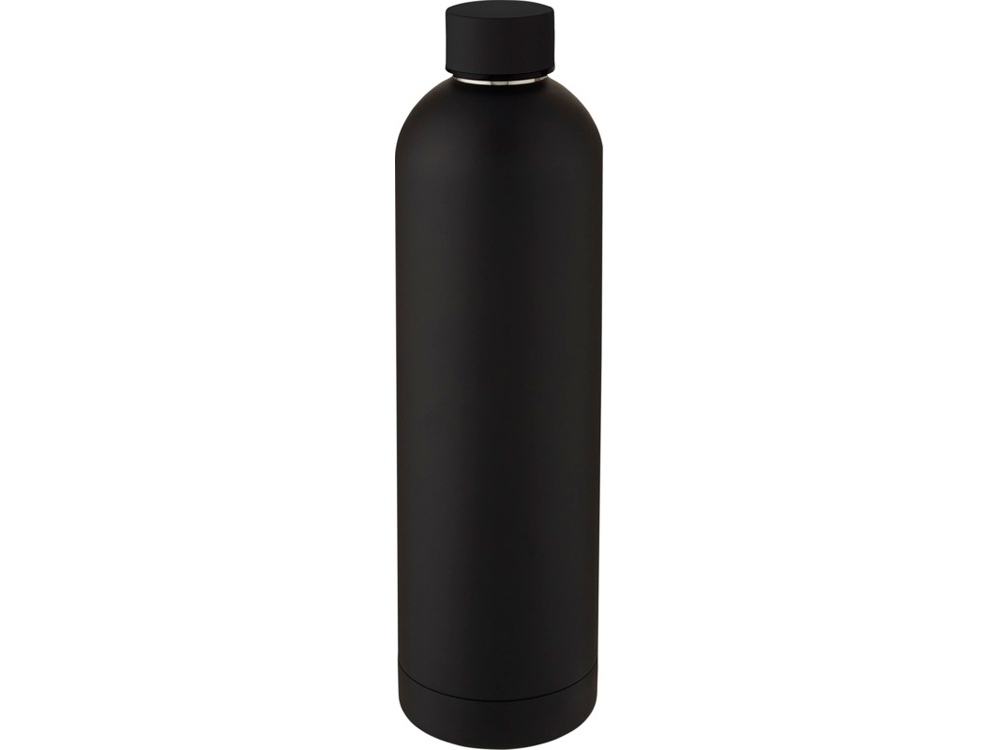 Spring Медная спортивная бутылка объемом 1 л с вакуумной изоляцией , черный