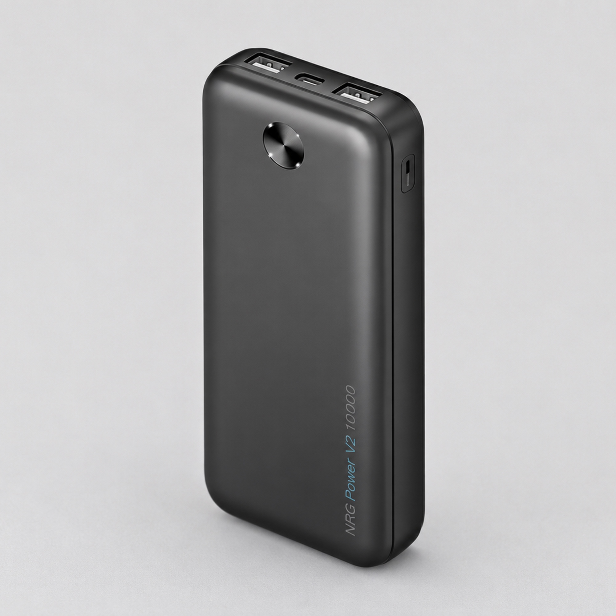 Внешний АКБ NRG Power V2 10000 мА-ч, 2A, 2xUSB, черный, Deppa