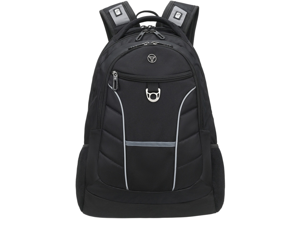 Рюкзак TORBER ПРОРЫВ с отделением для ноутбука 15, чёрный, полиэстер 600D, 35x20x47 см, 33л